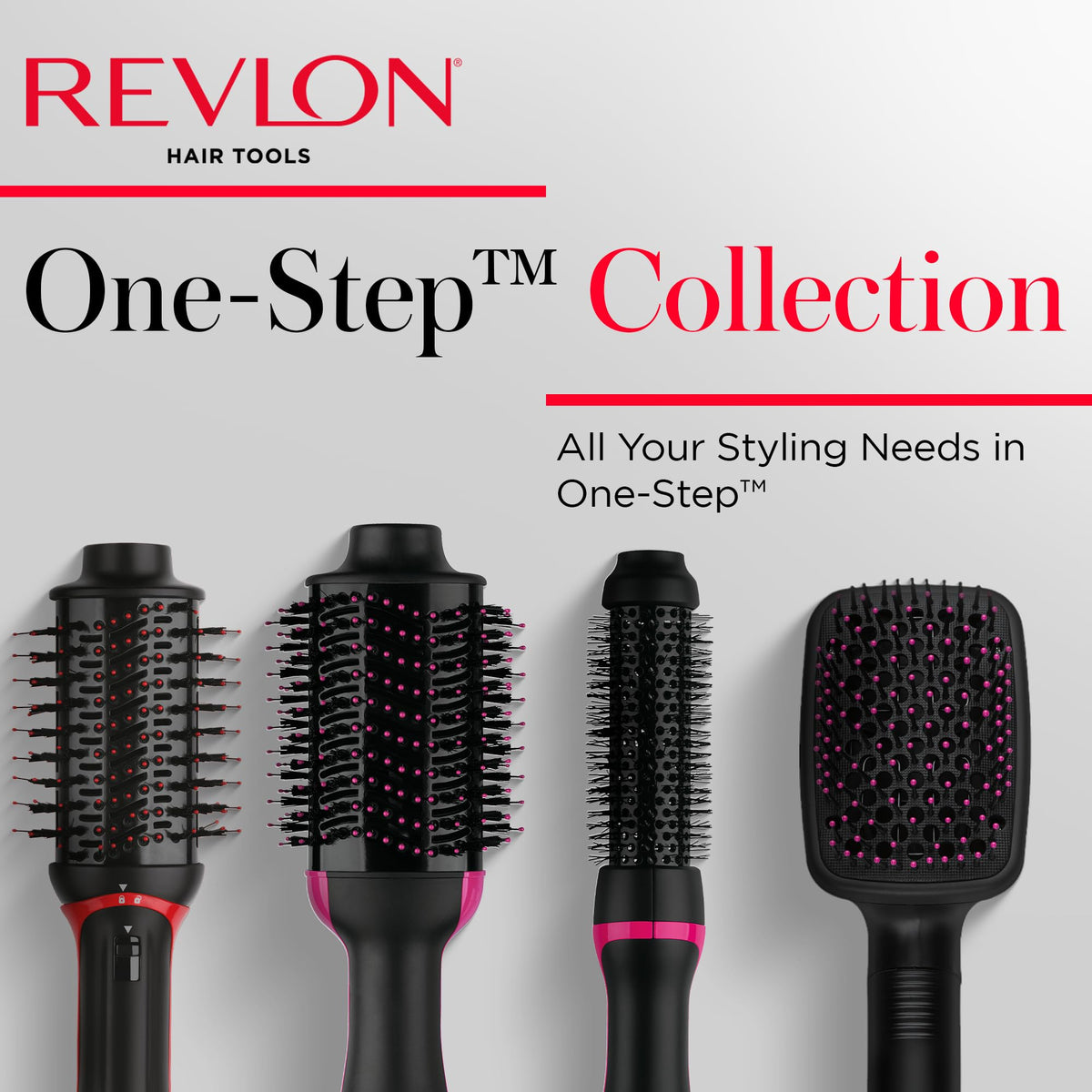 REVLON One-Step Root support Round Brush Hair Dryer heat settings