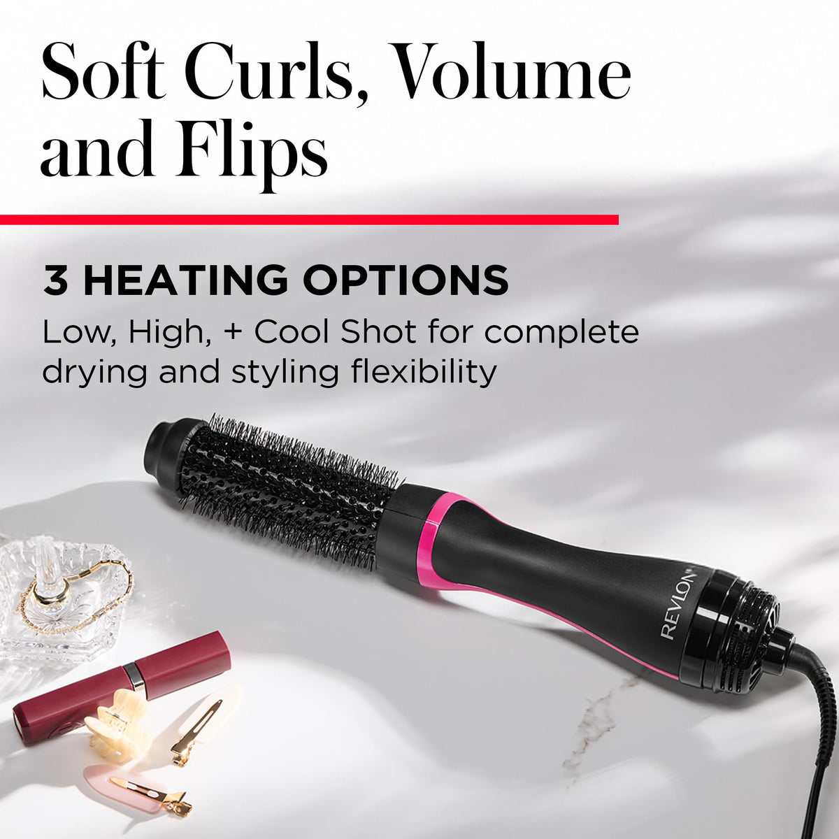 REVLON One-Step Root support Round Brush Hair Dryer packaging