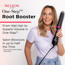 REVLON One-Step Root support Round Brush Hair Dryer side view
