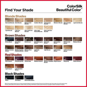 REVLON Permanent Hair Color 47 Medium Rich Brown contents and application instructions