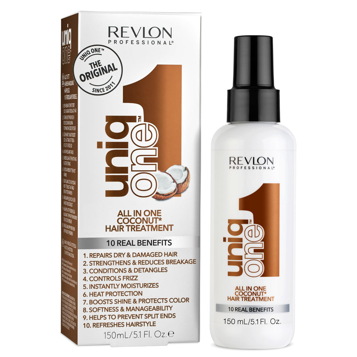 REVLON PROFESSIONAL UniqOne 10-in-1 Hair Coconut front view