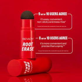 REVLON Root Erase Hair Concealer 01 Black on bathroom counter
