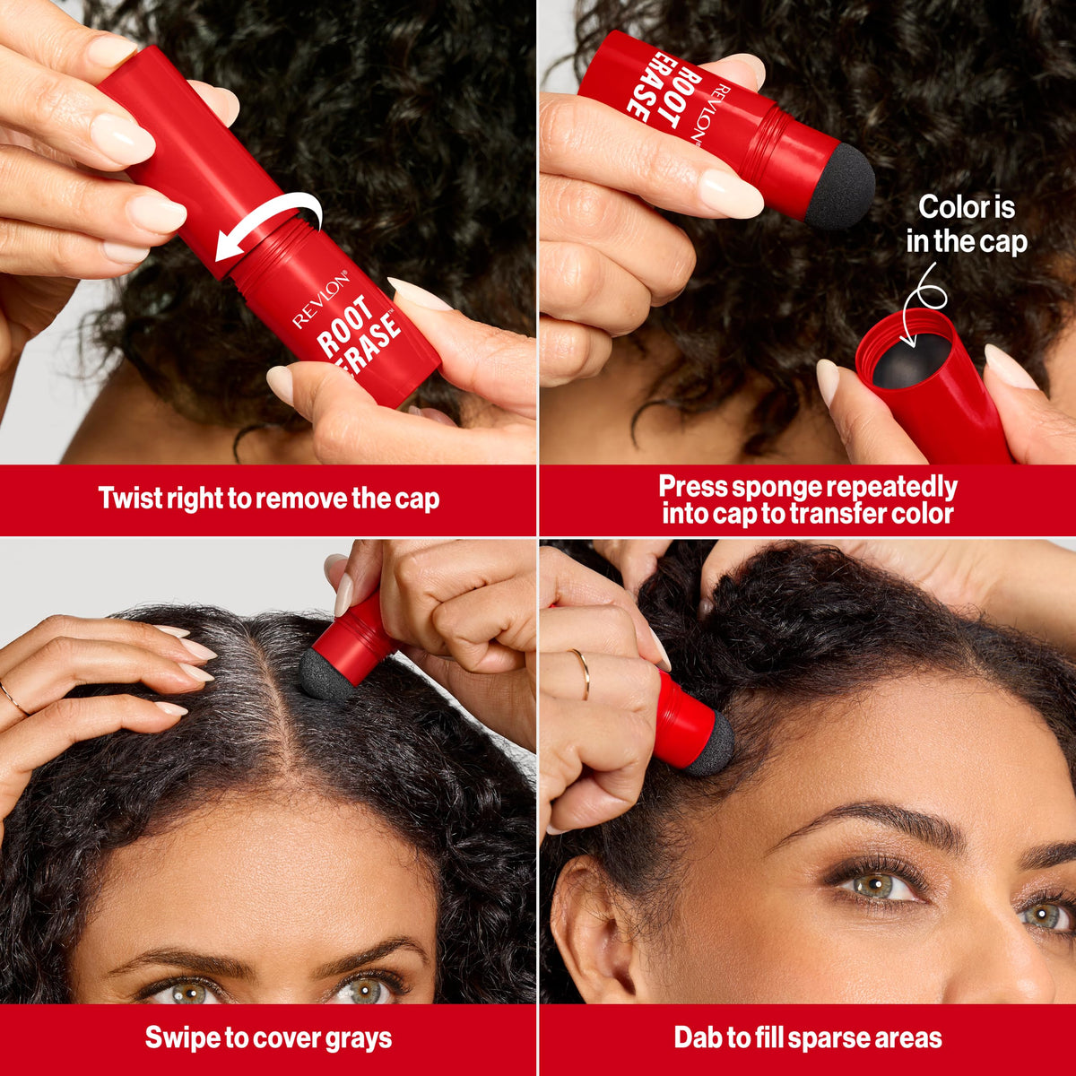 REVLON Root Erase Hair Concealer 01 Black packaging
