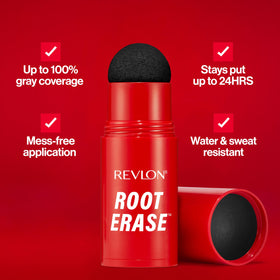 REVLON Root Erase Hair Concealer 01 Black swatch on skin