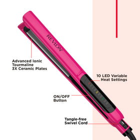 REVLON Smooth Brilliance Ceramic Hair Flat Iron packaging