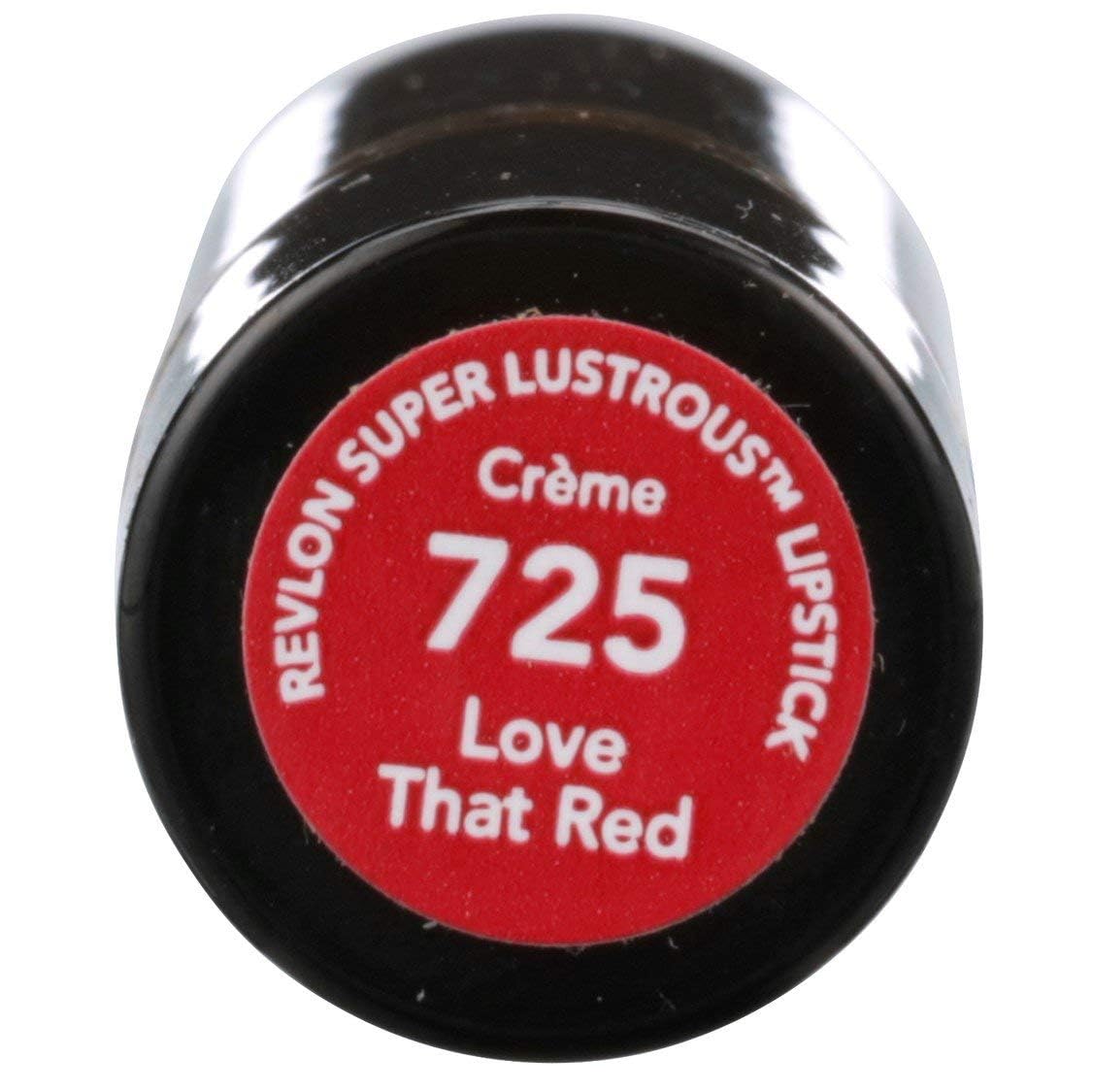 REVLON Super Lustrous Lipstick 725 Love that Red side view