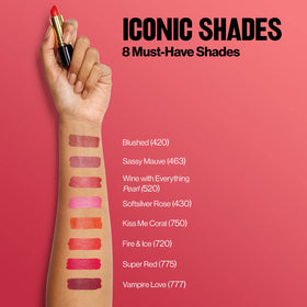 REVLON Super Lustrous Lipstick collection display