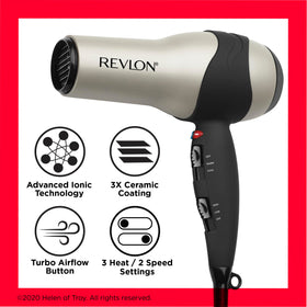 REVLON Turbo Hair Dryer ceramic coating detail