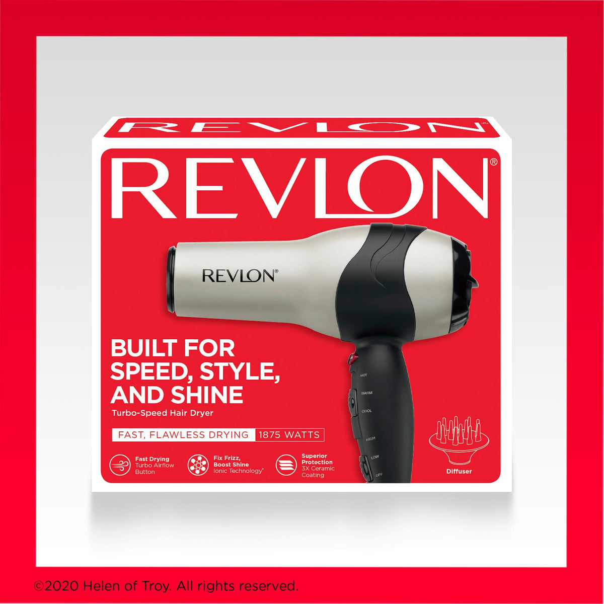 REVLON Turbo Hair Dryer in a lifestyle setting