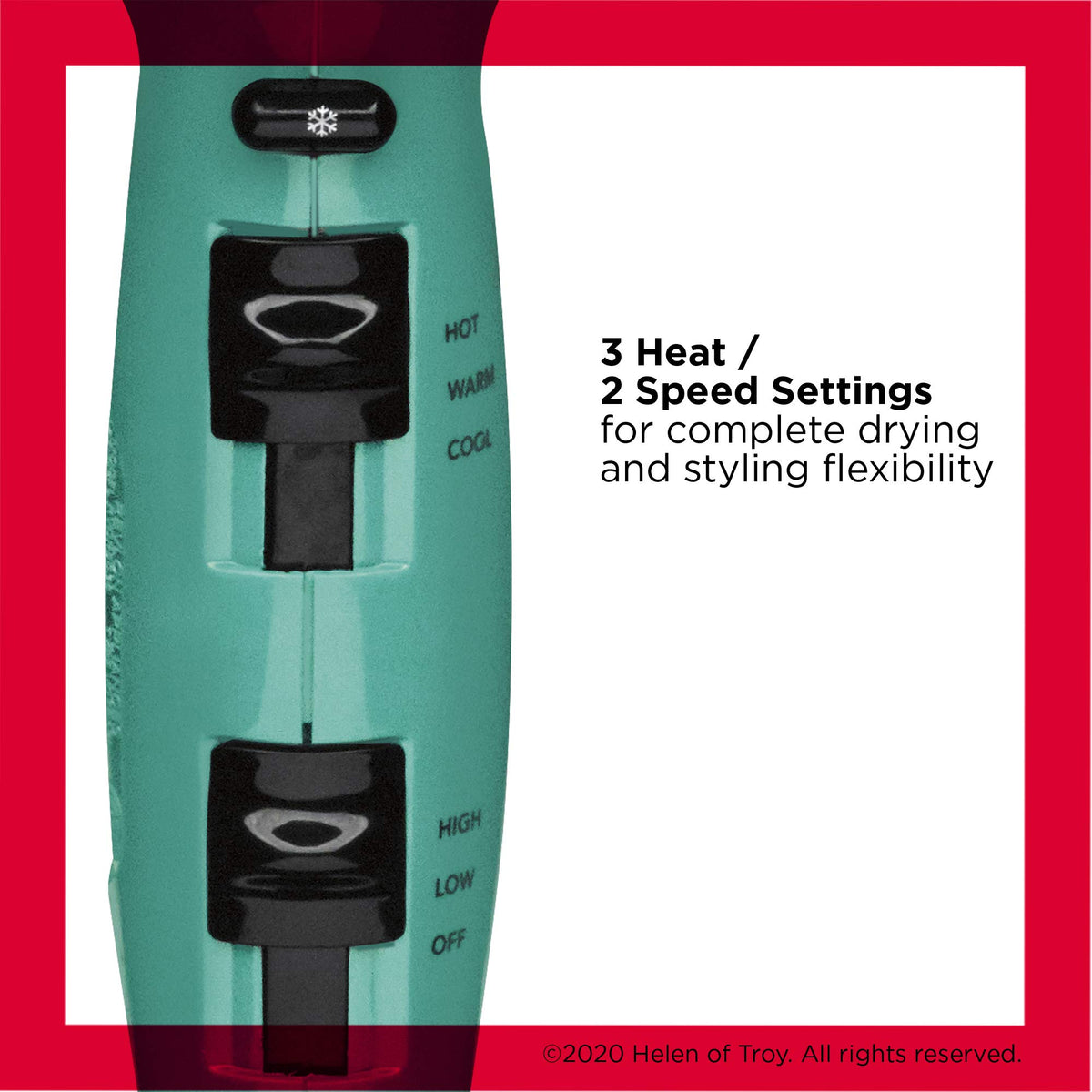 REVLON Volume support Hair Dryer on a bathroom counter