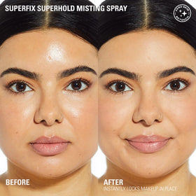 Revolution Beauty Superfix Misting Spray back view with ingredient list