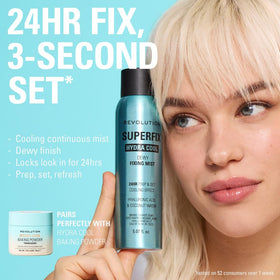 Revolution Superfix Hydra Cool Mist 150g side view