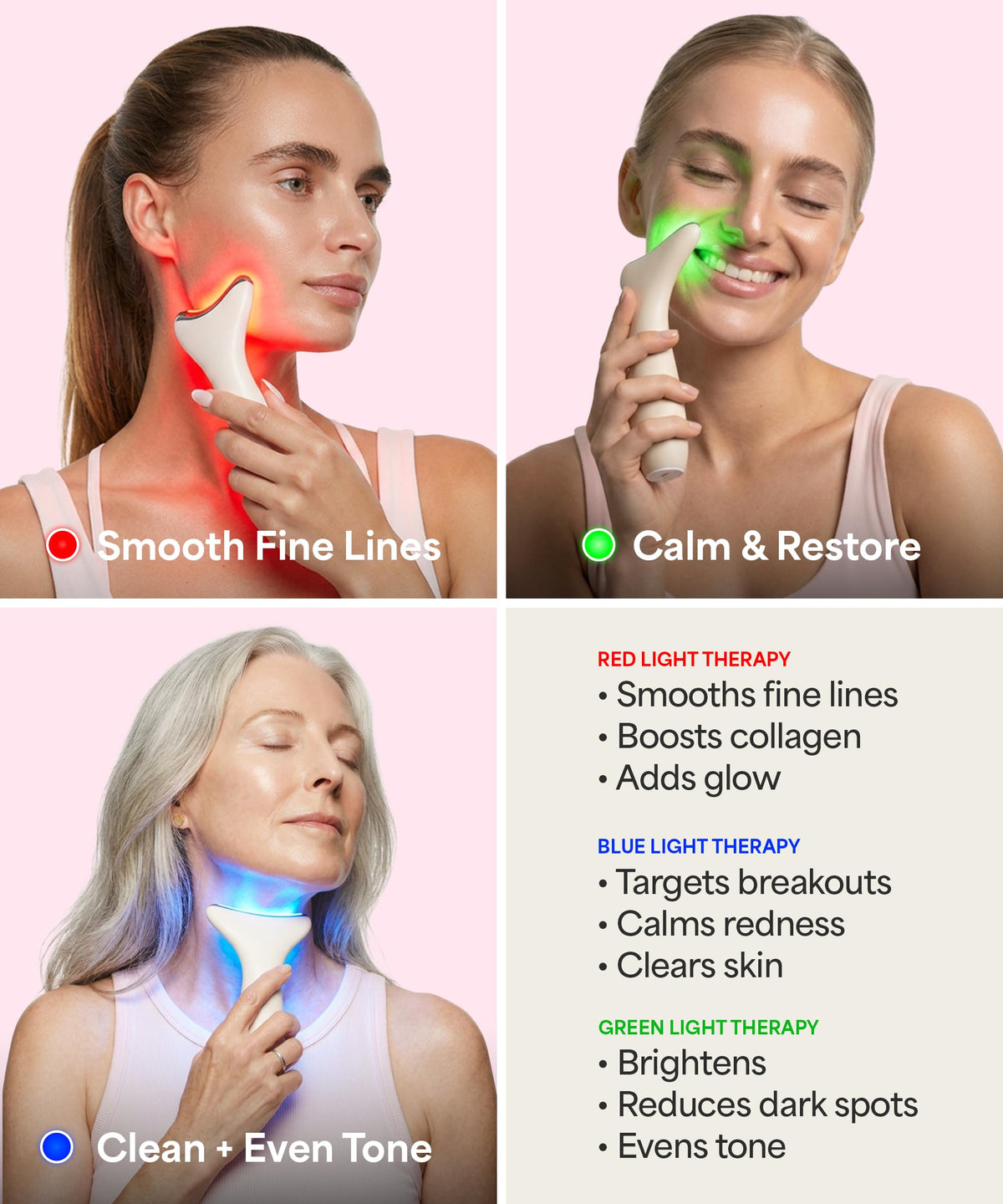 REVOMADIC REVO Genie Facial Massager in hand during use