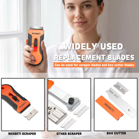 REXBETI razor blades stacked for storage
