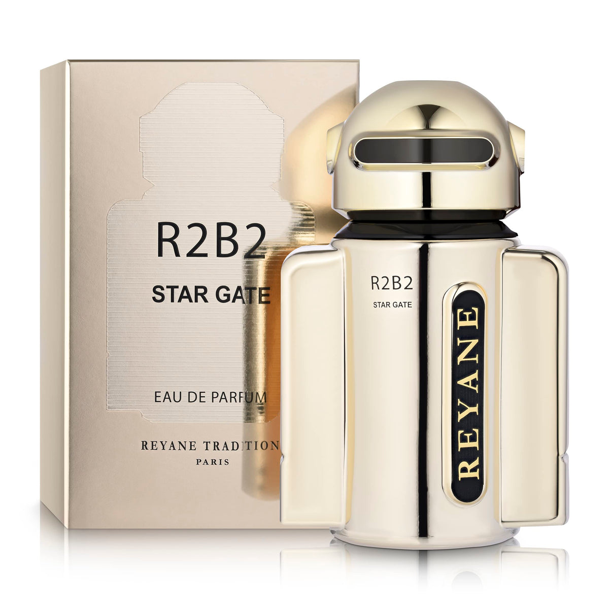 Reyane Tradition R2B2 STARGATE fragrance bottle side view
