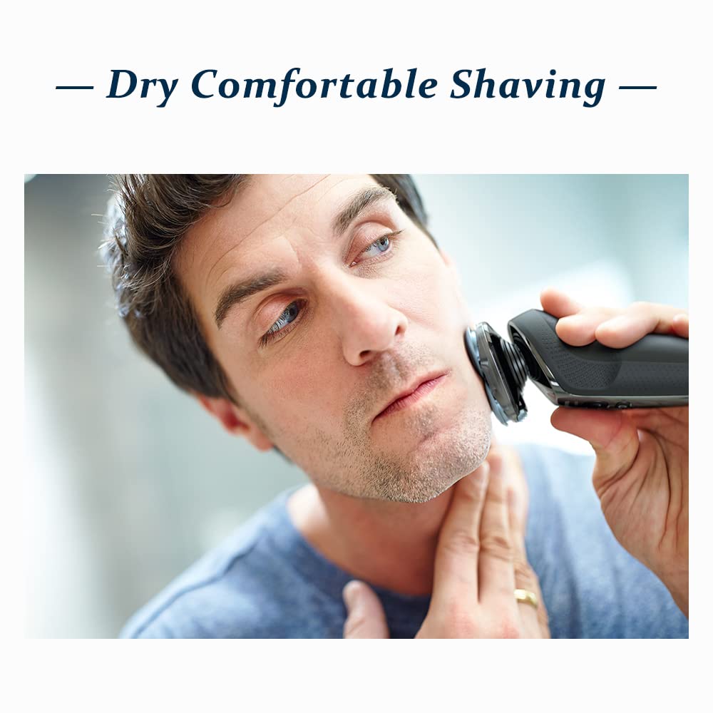 RF RollingFit SH30 replacement heads in use on Philips Norelco shaver