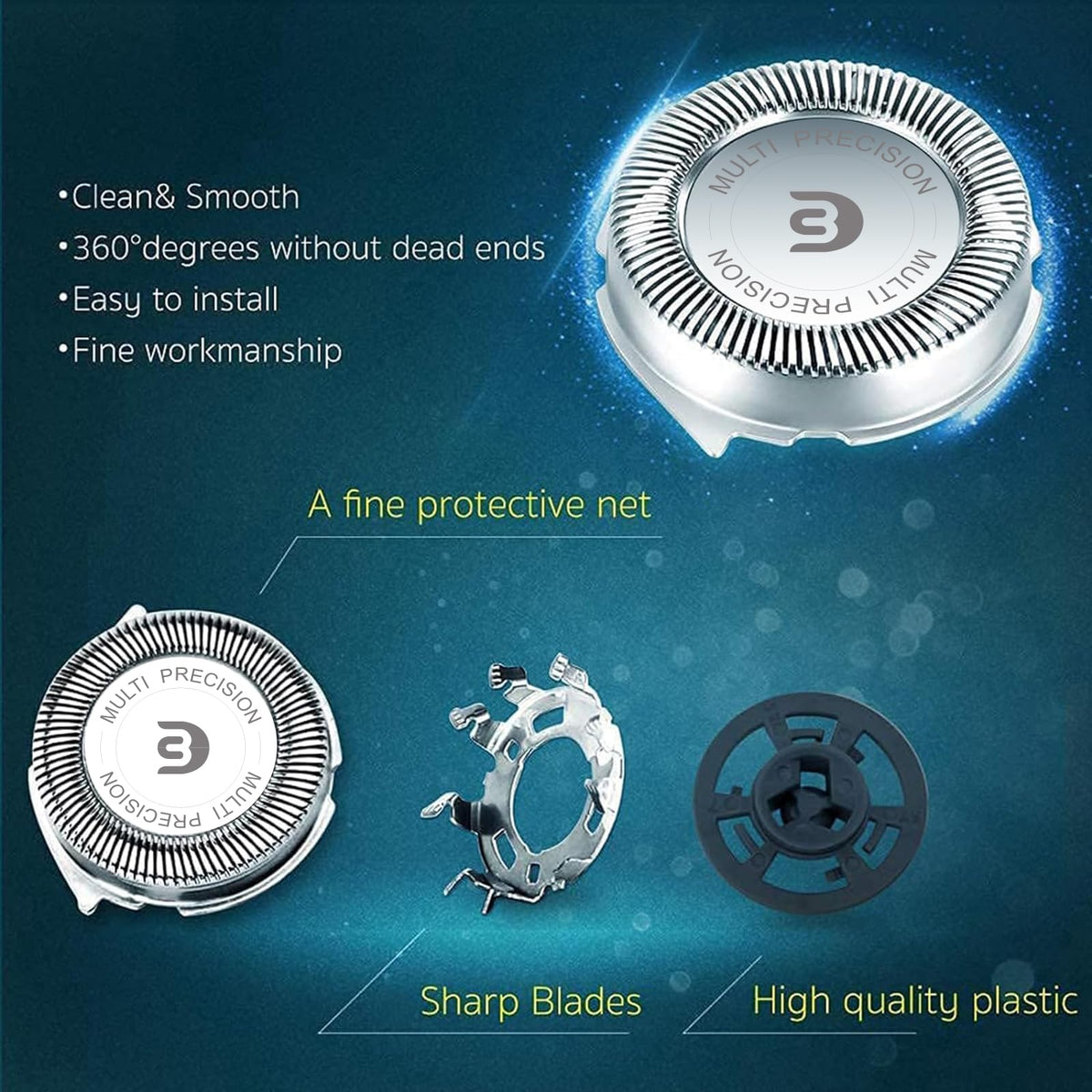 RF RollingFit SH30 replacement heads package dimensions