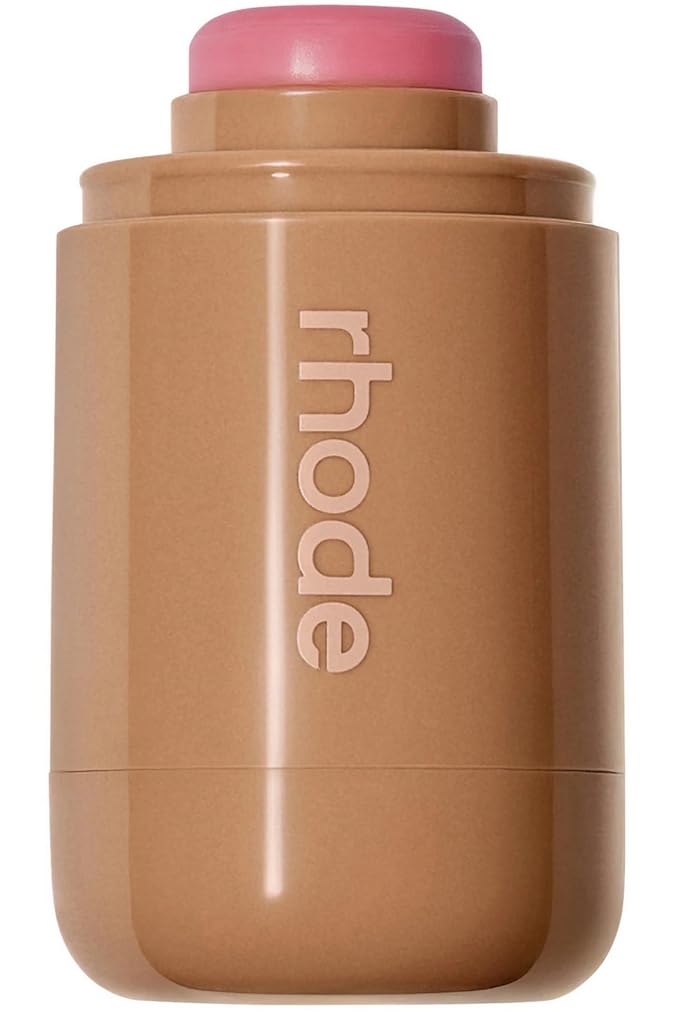 Rhode Pocket Blush Piggy compact front view with creamy texture
