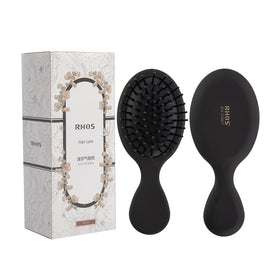 RHOS Mini Hair Brush front view in black