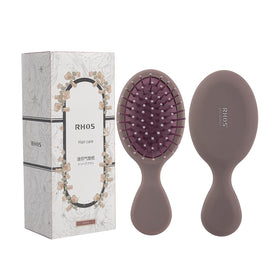 RHOS Mini Hair Brush front view in purple