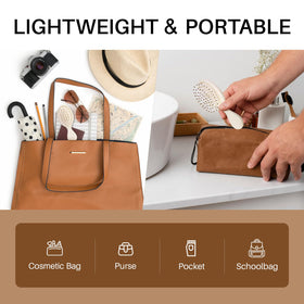 RHOS Mini Hair Brush in a purse for travel