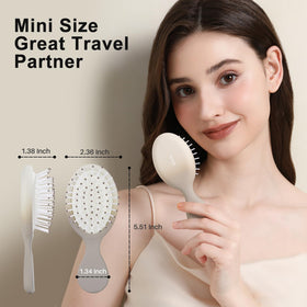 RHOS Mini Hair Brush side view showcasing its compact size