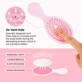 RHOS Mini Hair Brush with vent hole design