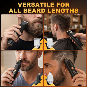 RICAF Beard Trimmer charging with USB cable