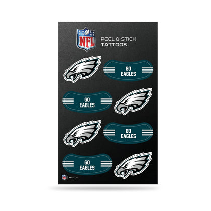 Rico Industries NFL Philadelphia Eagles Peel and Stick Tattoos front view