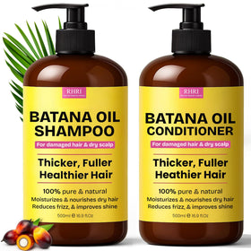 Rida Hair Research Institute Batana Oil Shampoo and Conditioner Set front view