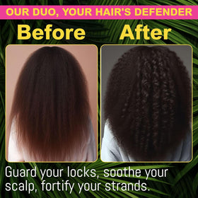 Rida Hair Research Institute Batana Oil Shampoo and Conditioner Set packaging