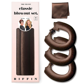 RIFFIN Classic Heatless Curls Overnight Rods set in packaging