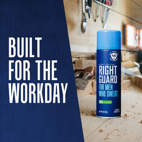 Right Guard Sport Fresh Scent Antiperspirant deodorant spray packaging details