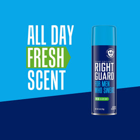 Right Guard Sport Fresh Scent Antiperspirant deodorant spray side view