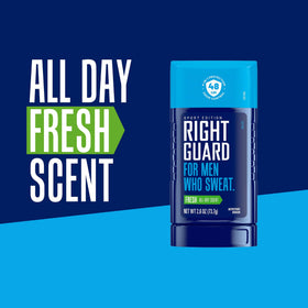 Right Guard Sport Fresh Scent Antiperspirant packaging details