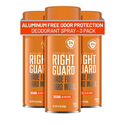 Right Guard Sport Original Scent Deodorant Spray front view 8.5 oz