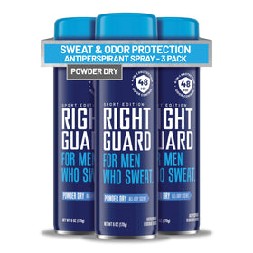 Right Guard Sport Powder Dry Scent Antiperspirant Spray front view