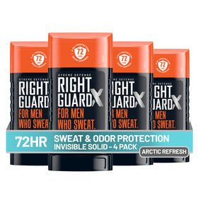 Right Guard Xtreme Defense Antiperspirant Deodorant 4 pack front view