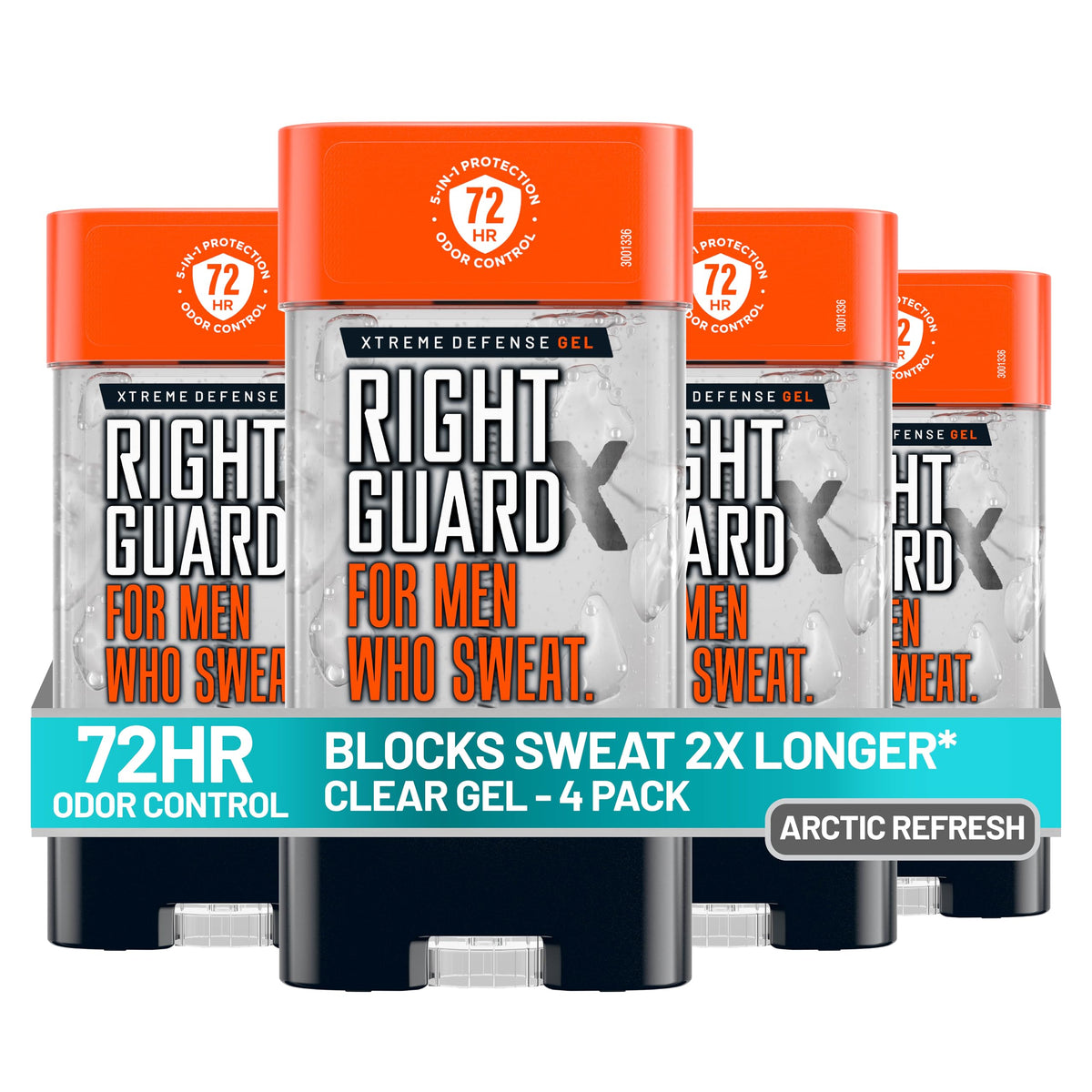Right Guard Xtreme Defense Antiperspirant Gel 4 oz front view