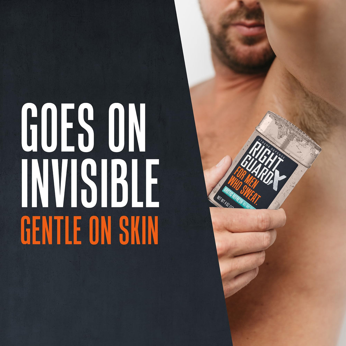 Right Guard Xtreme Defense Antiperspirant Gel Arctic Refresh scent close-up