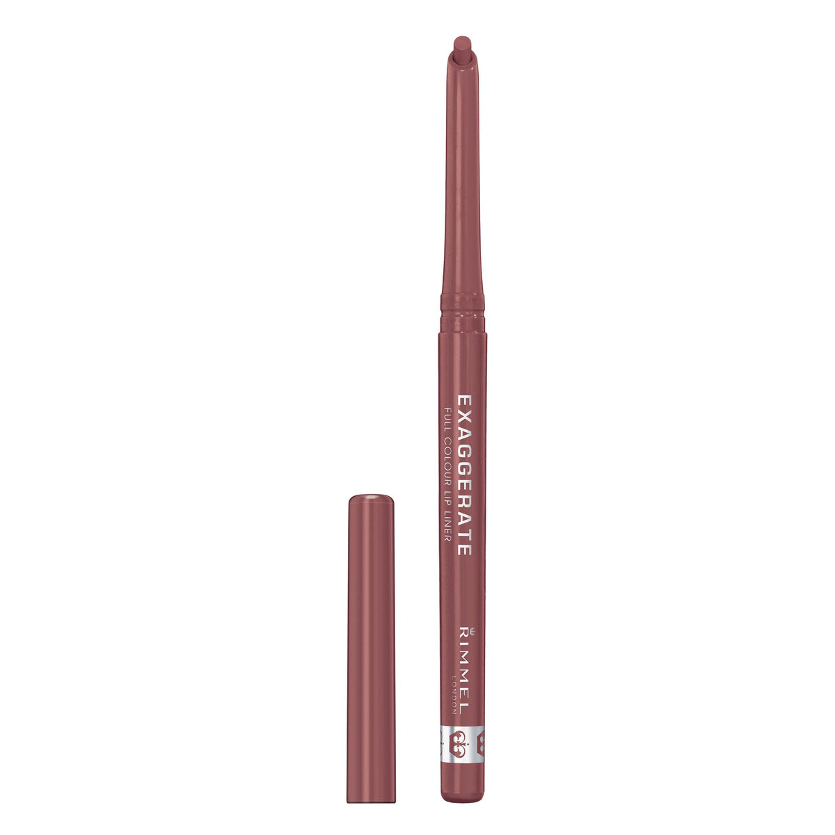 Rimmel Exaggerate Lip Liner Addiction front view with fine tip
