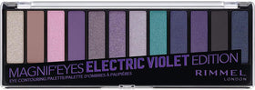 Rimmel Magnif'Eyes Eyeshadow Palette front view with 12 shades