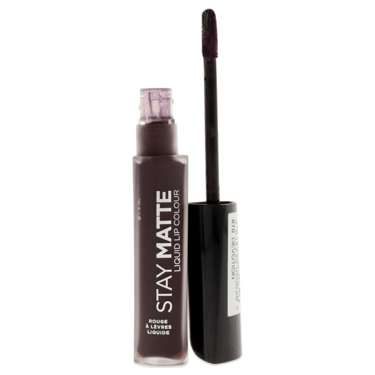 Rimmel Stay Matte Liquid Lip Color 870 Devotion applicator close-up
