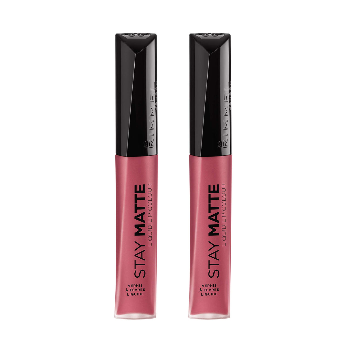 Rimmel Stay Matte Liquid Lip Colour Rose & Shine front view
