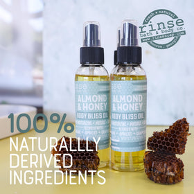 Rinse Bath & Body Almond & Honey Body Oil Moisturizer Spray lifestyle scene