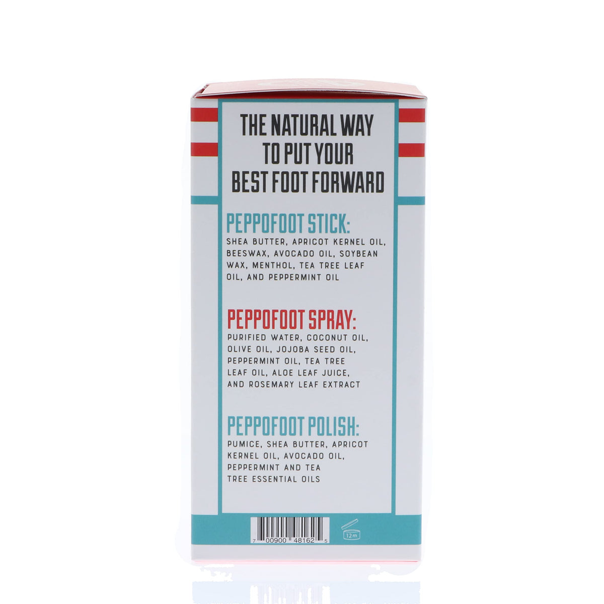 Rinse Bath & Body Peppofoot kit packaging and contents