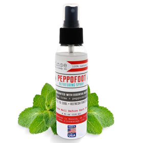 Rinse Bath & Body Peppofoot Peppermint Foot Spray 4 oz bottle front view