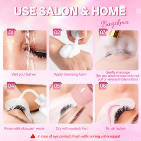 Rinse bottle included in the lash cleaning kit