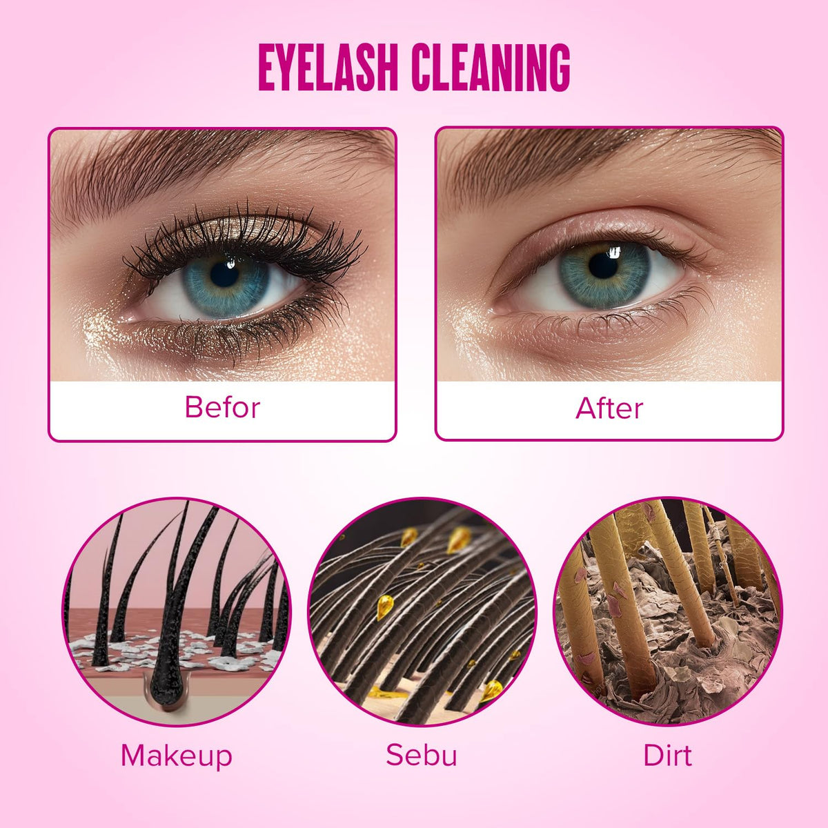 Rinsing bottle from STACY LASH Lash Shampoo Kit