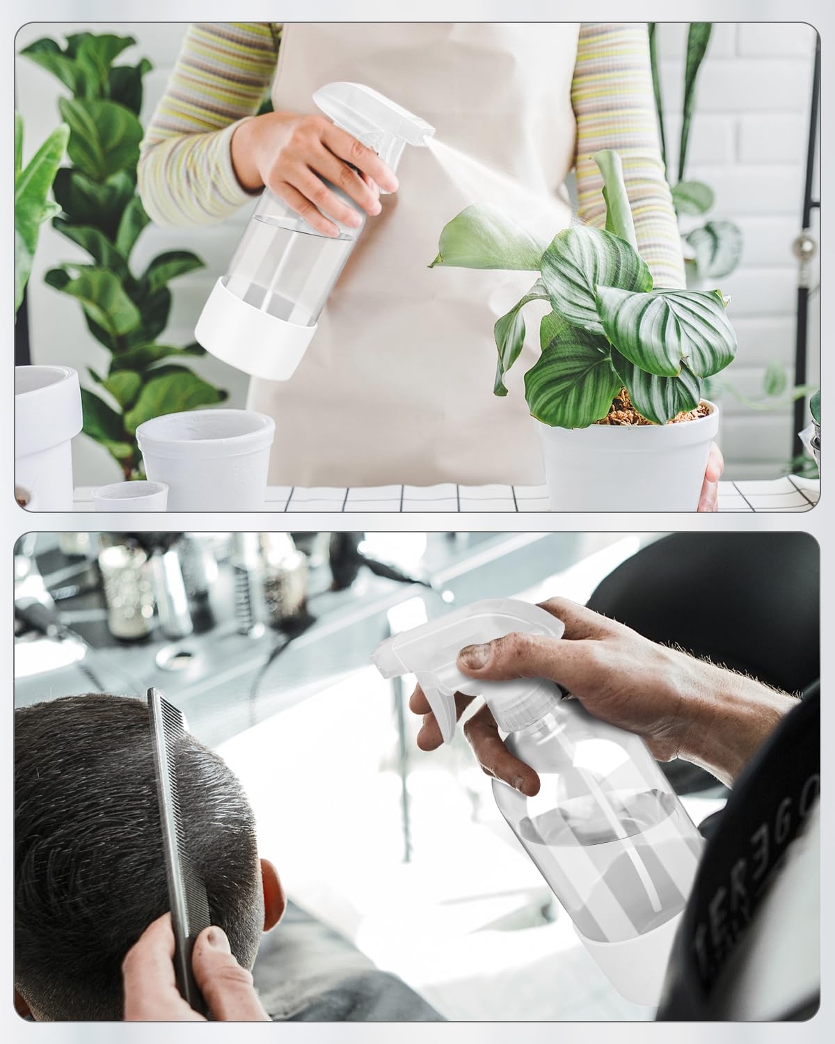 Rionisor glass spray bottle with replacement black cap